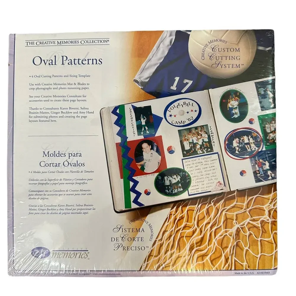 Creative Memories Oval Patterns NIP NEW Custom Cutting System